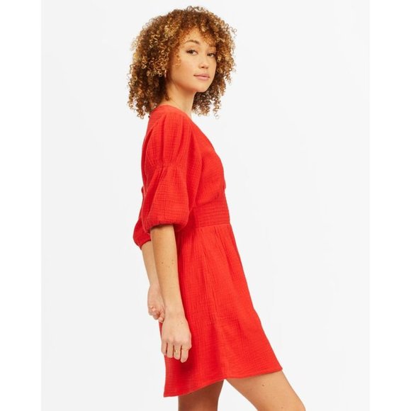 BILLABONG Spellbound Mini Dress in Red Velvet Size Small - Picture 12 of 12